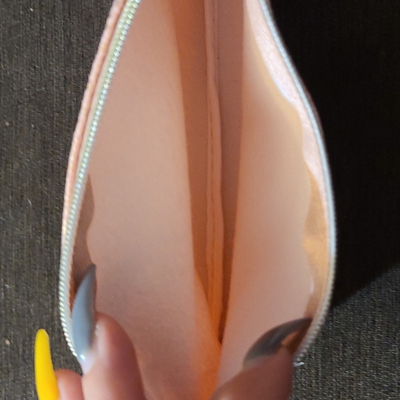 Ipsy Make up Bag Soft pink with gold spickles - Picture 2 of 3